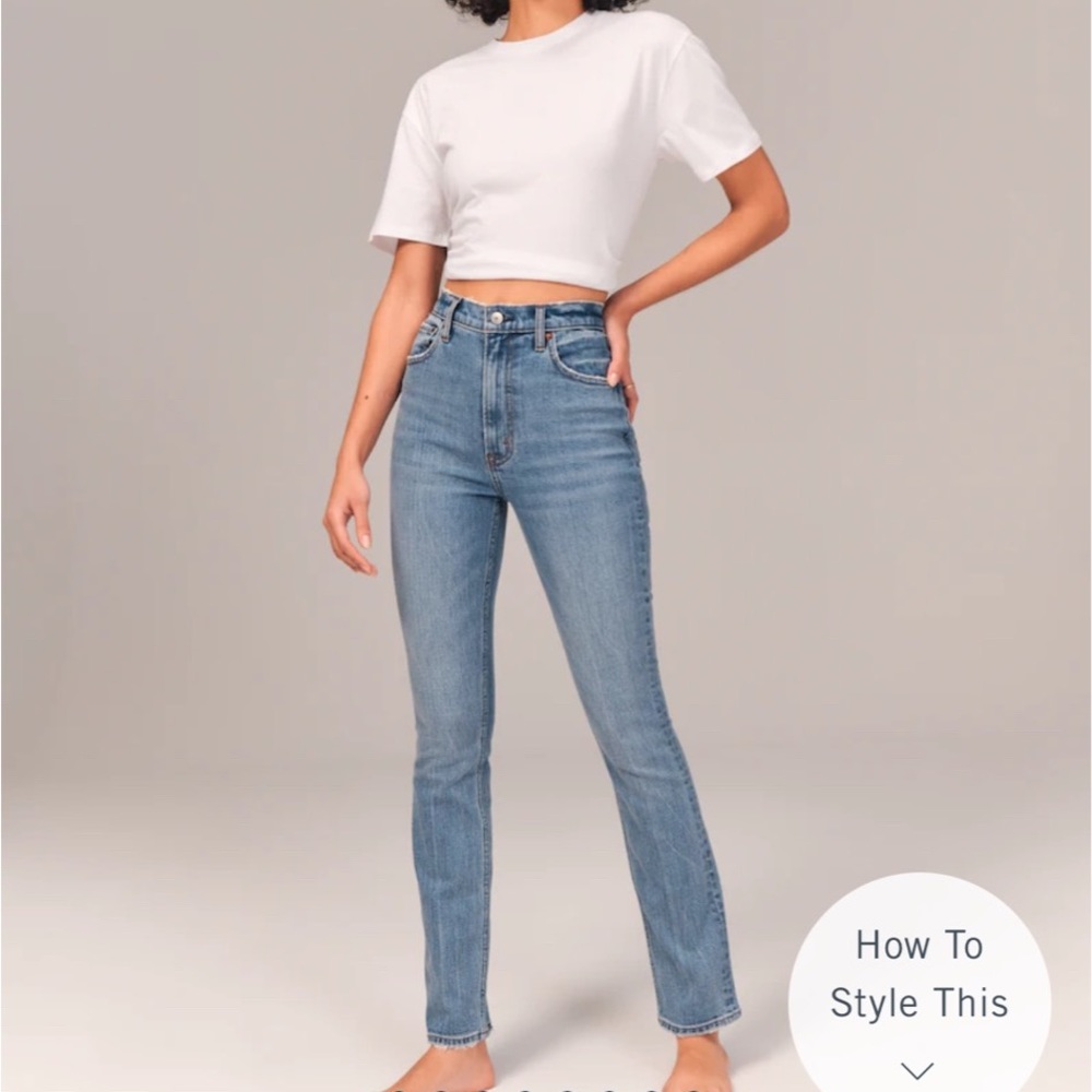 Abercrombie 90’s slim straight jeans size 26
